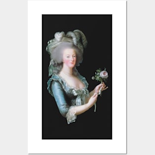 Marie Antoinette with a Rose Posters and Art